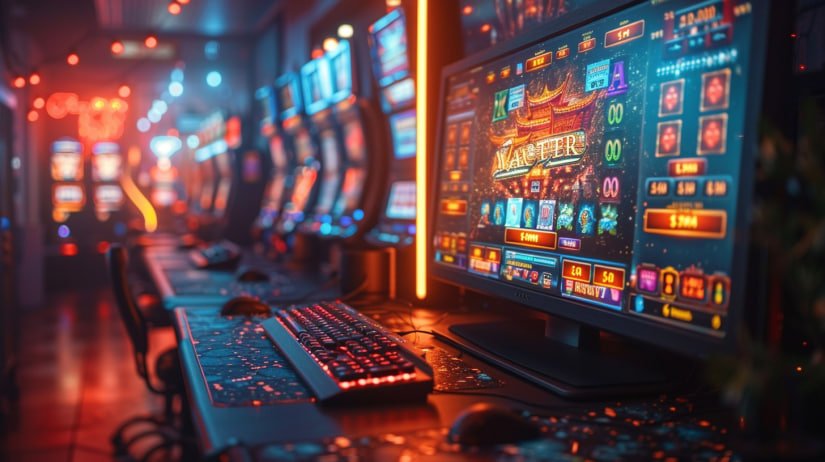Tampilan aplikasi klikhoki di layar smartphone menampilkan permainan slot dan meja dealer